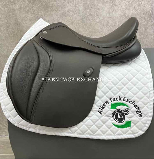 Technical & Traditional (T&T) General Purpose Jump Saddle, 17.5" Seat, Adjustable Tree - Changeable Gullet, Wool Flocked Panels