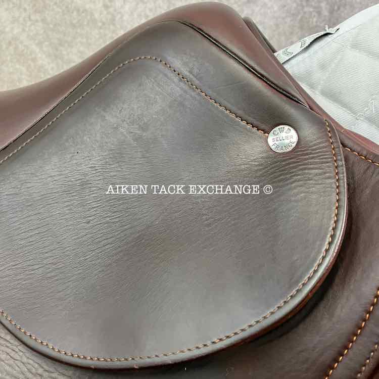 2012 CWD SE02 Close Contact Jump Saddle, 17" Seat, 2C Flap, Medium Tree, Foam Panels, Full Buffalo Leather
