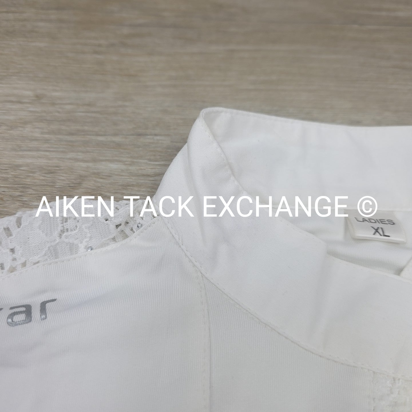 Montar Rae Short Sleeve Lace Panel Competition Shirt, Women's XLarge