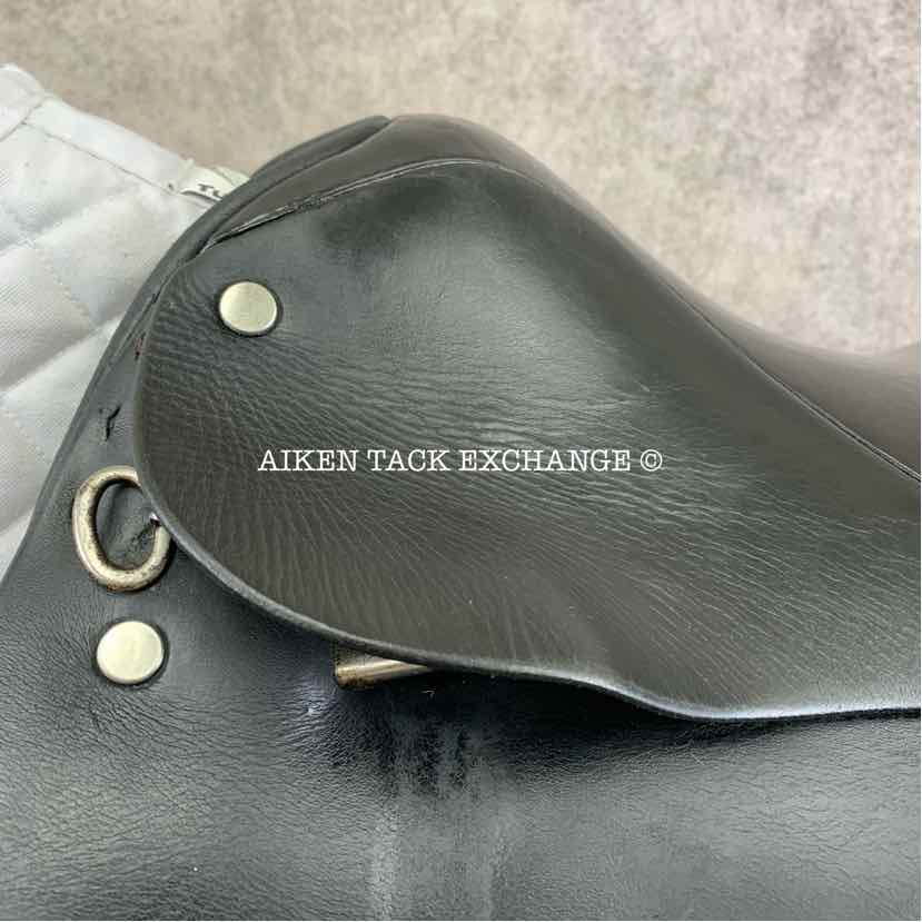 Centaur by Michael Stokes Dressage Saddle, 17.5" Seat, Short Flap, Medium Tree, Wool Flocked Panels