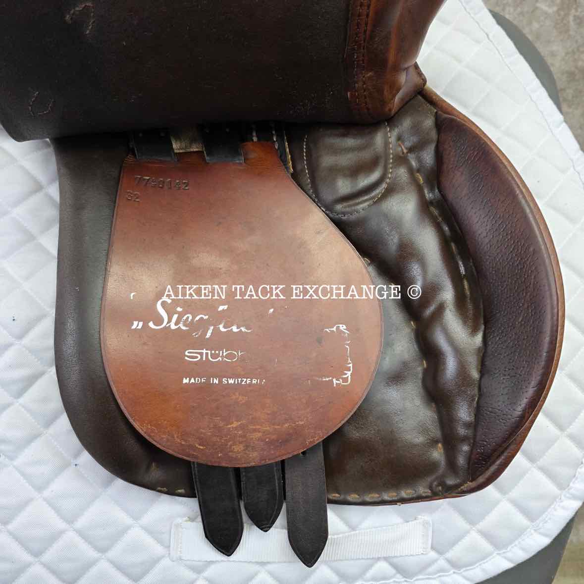 Stubben Siegfried All Purpose Saddle, 17" Seat, 32cm Tree - Wide, Wool Flocked Panels