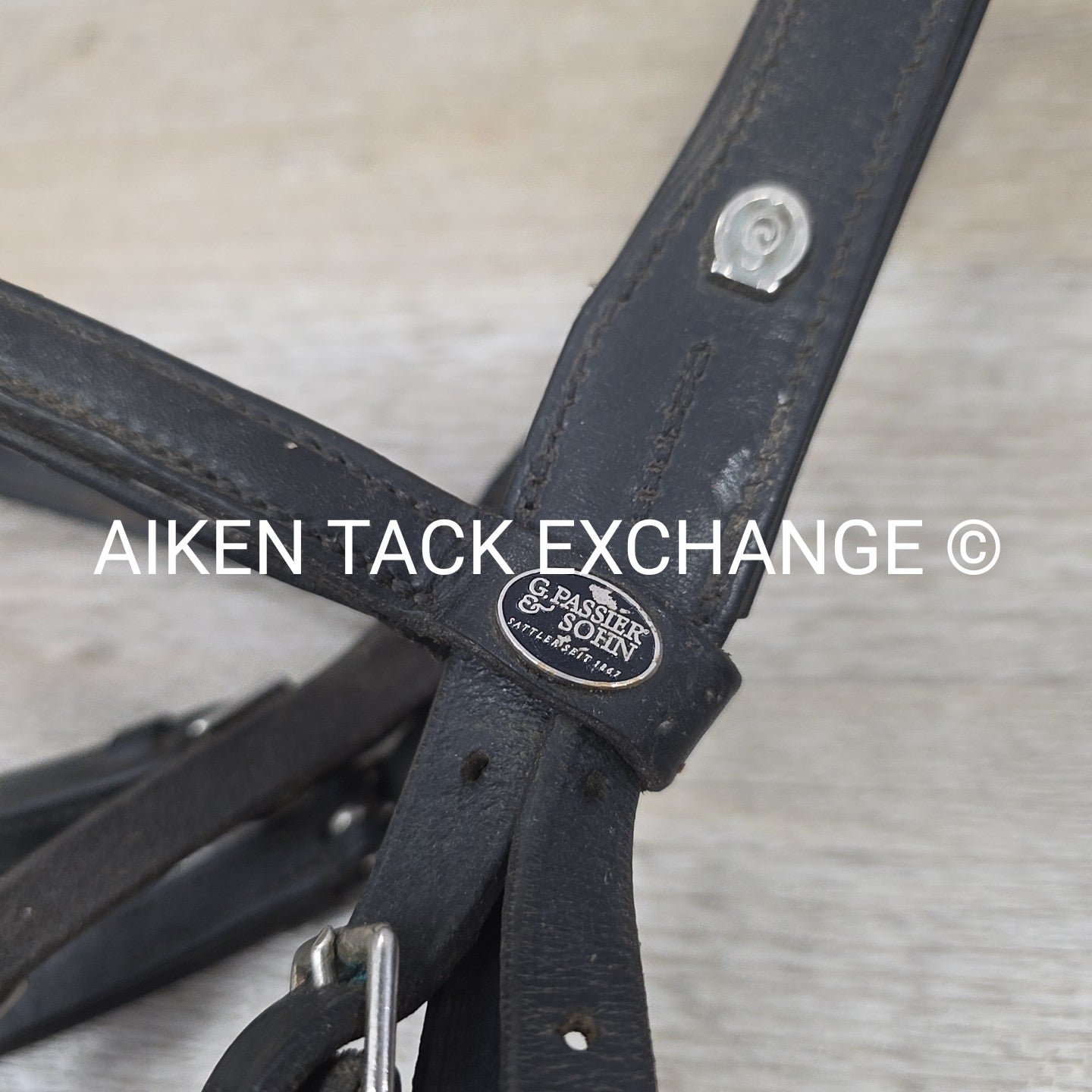 BARGAIN BUNDLE: Dressage Bridle with Rubber Reins, Black, Size Full