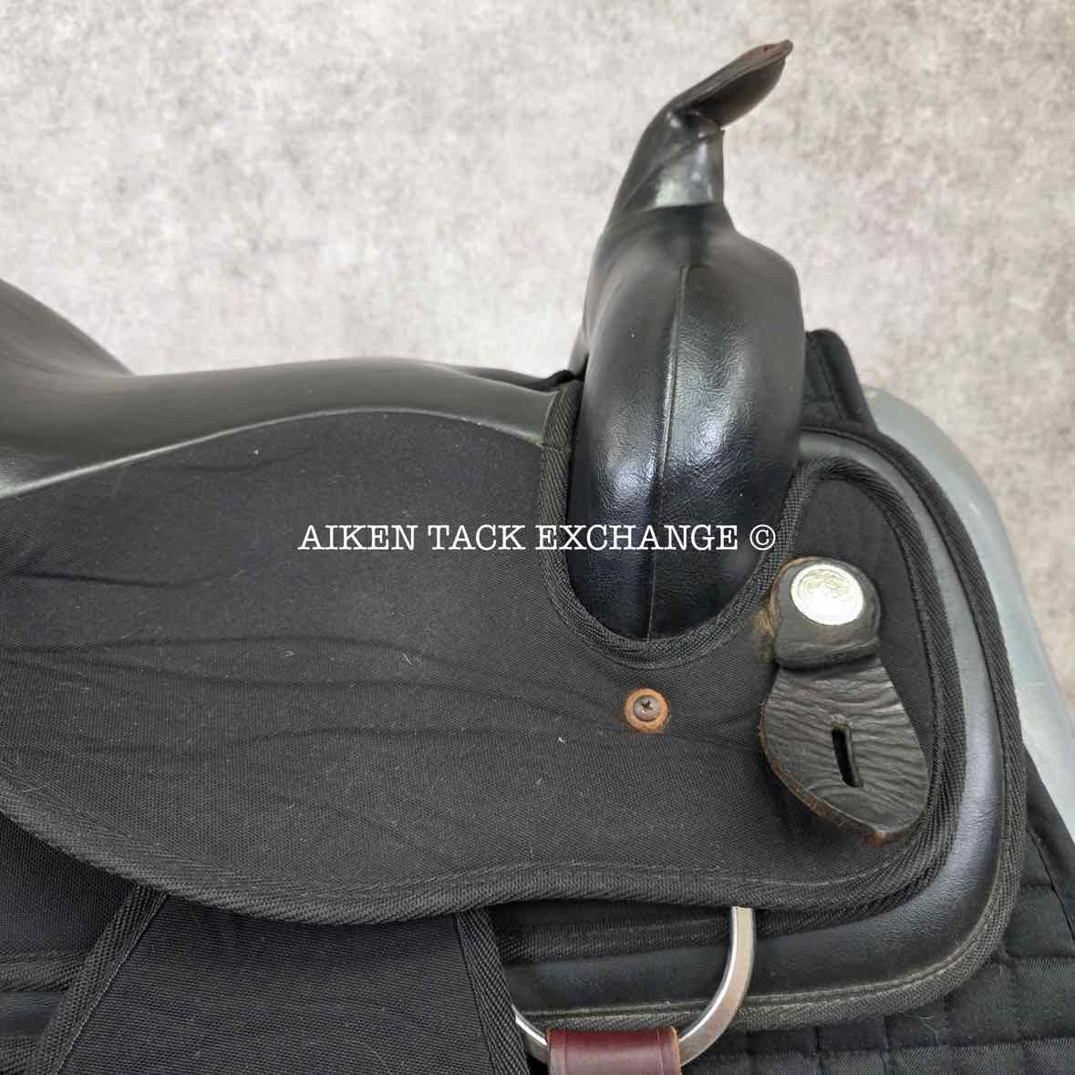Abetta Brushhopper Gaited Comfort Trail Western Saddle, 16" Seat, Regular Tree - Semi QH Bars