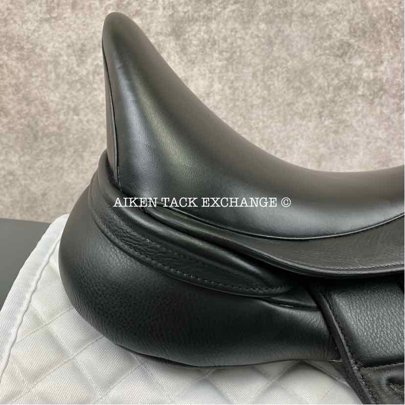 2024 Envy by Custom Saddlery Motion Monoflap Dressage Saddle, 17.5" Seat, Adjustable Tree, Wool Flocked Panels