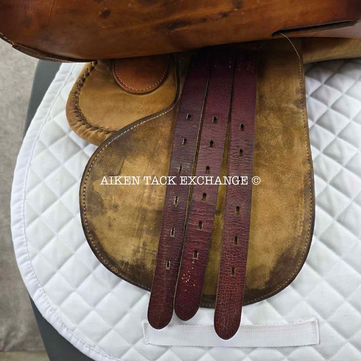 Merlo's American Style Suede Polo Saddle, 19" Seat, Narrow Tree, Foam Panels