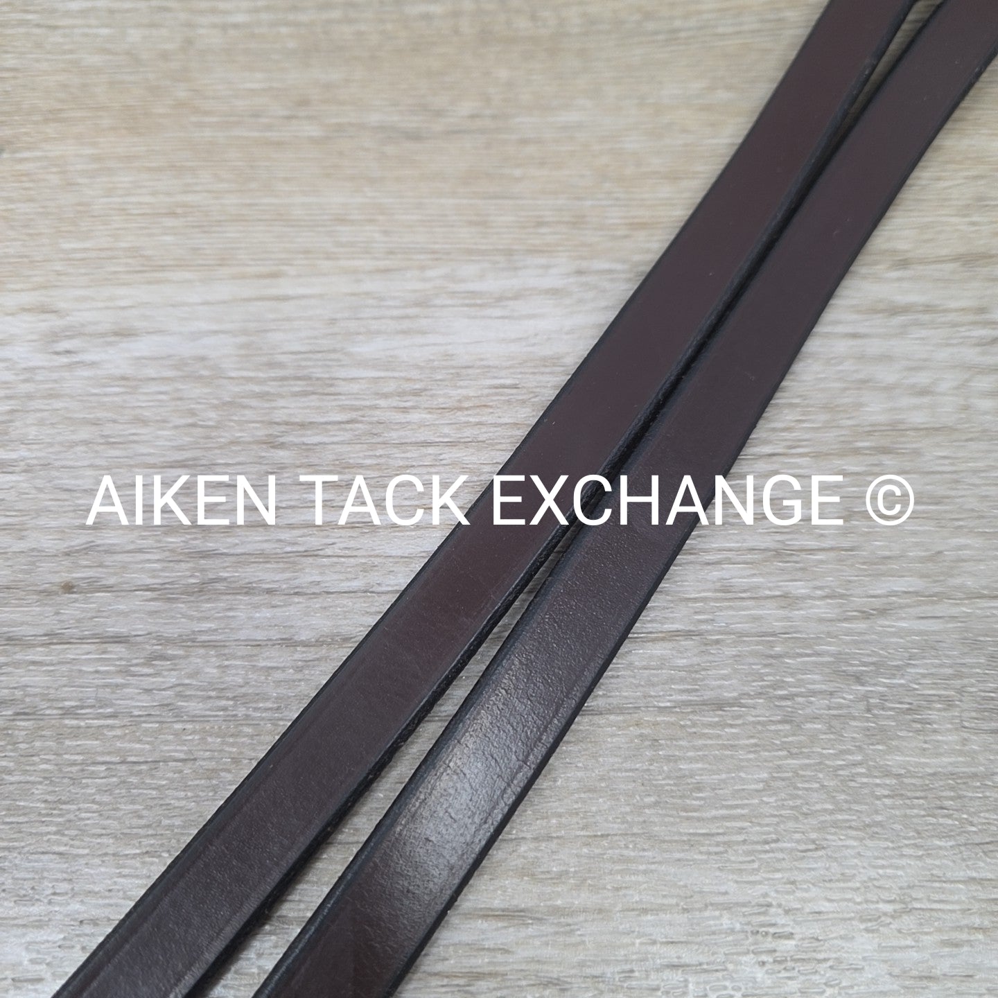 KL Select Black Oak Rubber Reins, Brown, Size Full