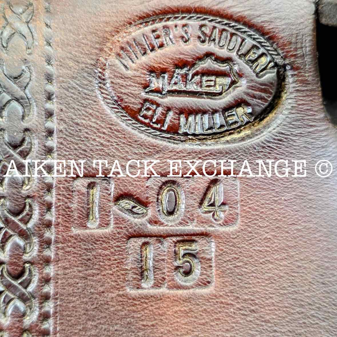 Eli Miller Buena Vista Saddle, 19" Seat, Wide Tree - Full QH Bars