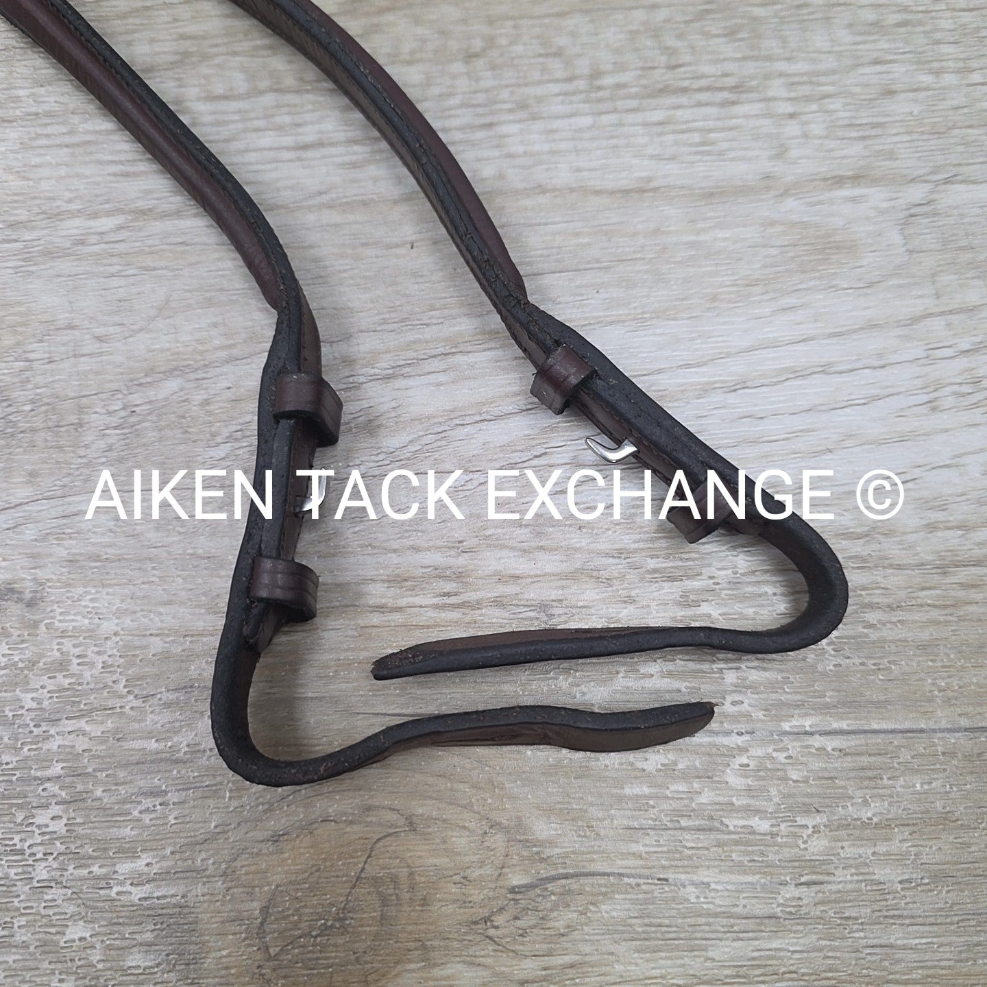 Plain Square Raised Bridle with Matching Laced Reins, Brown, Size Full
