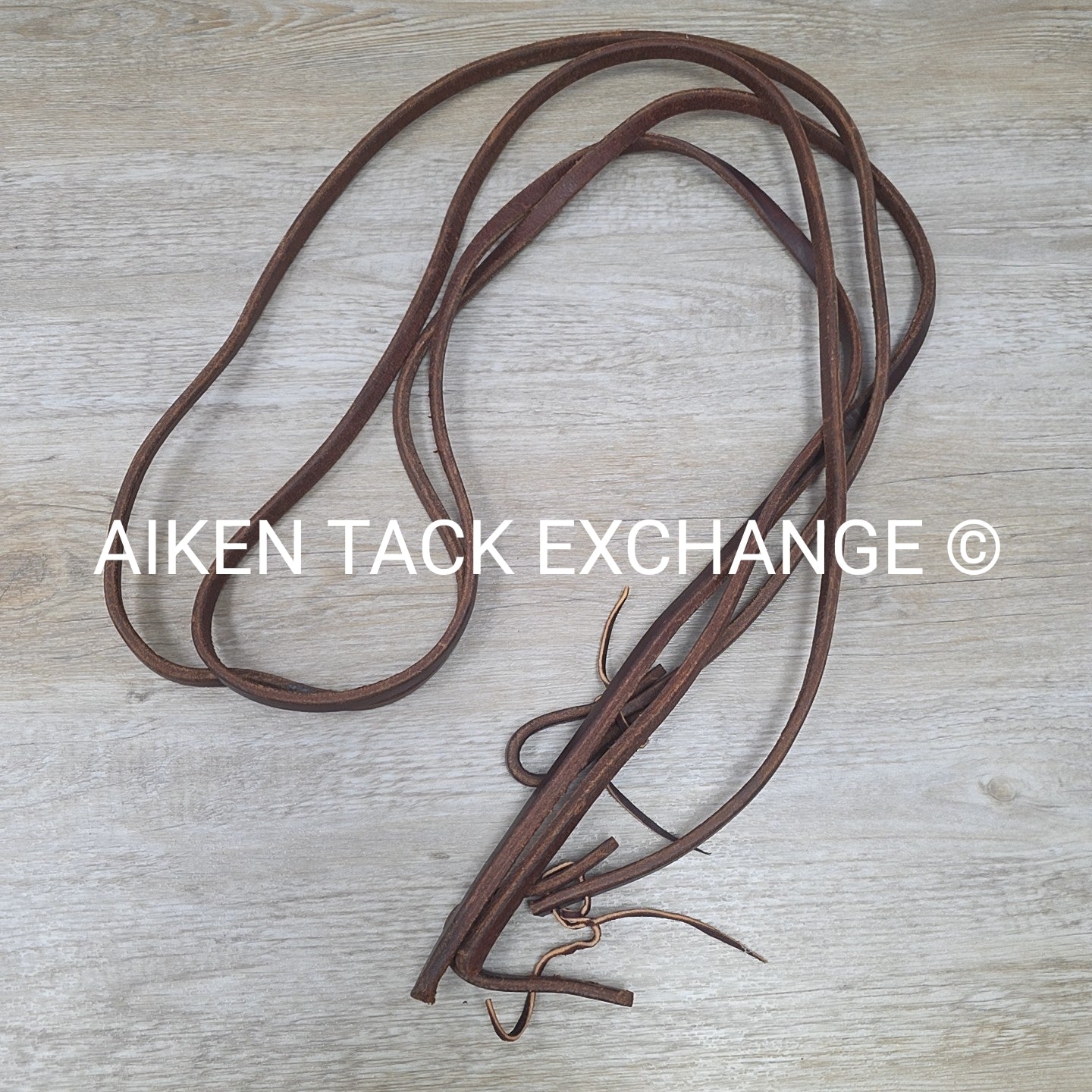 One Ear Headstall with Split Reins, Brown, Size Full