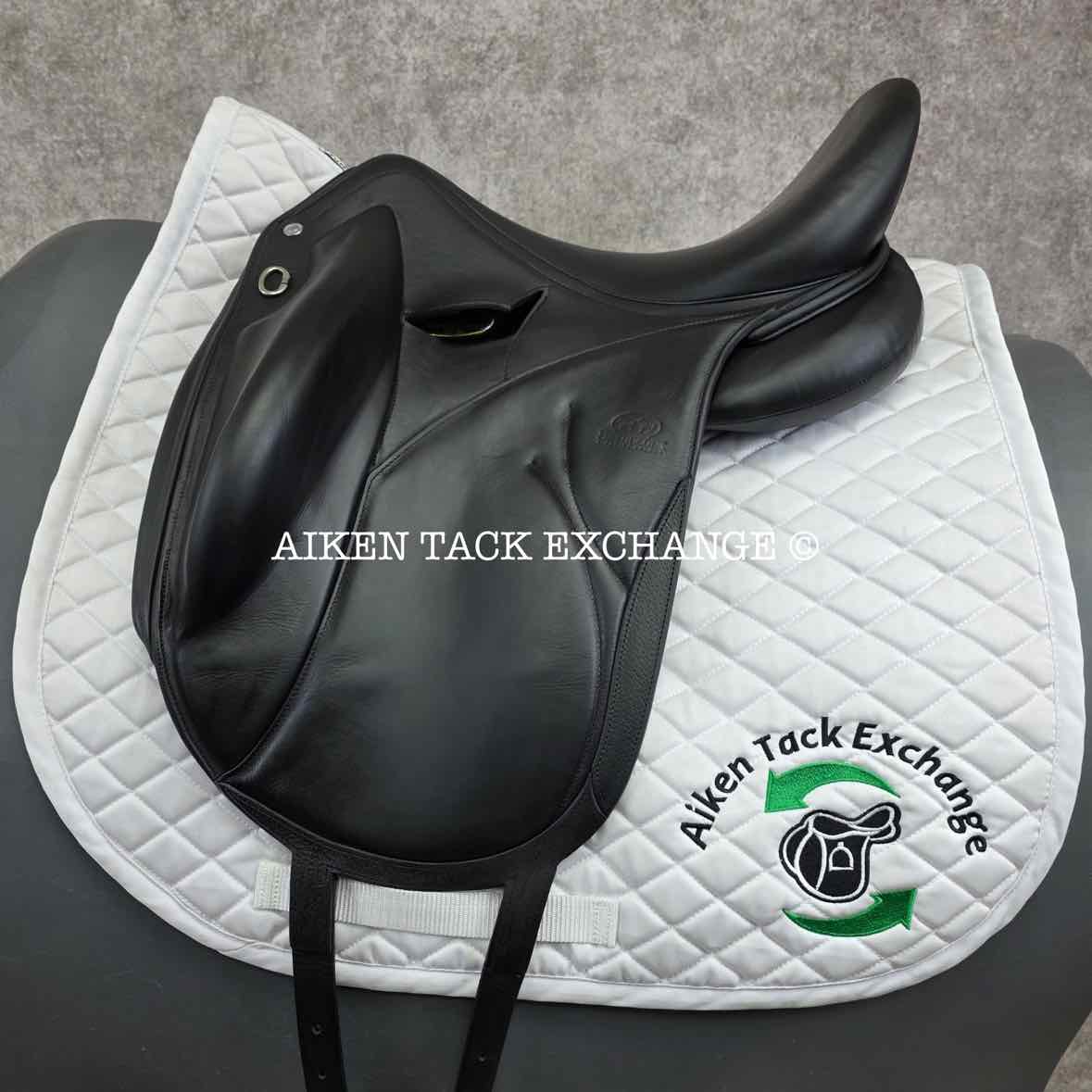2017 Devoucoux Makila Lab Monoflap Dressage Saddle, 17" Seat - 2AA Flap, Medium Tree, D3D Panels, Full Buffalo Leather