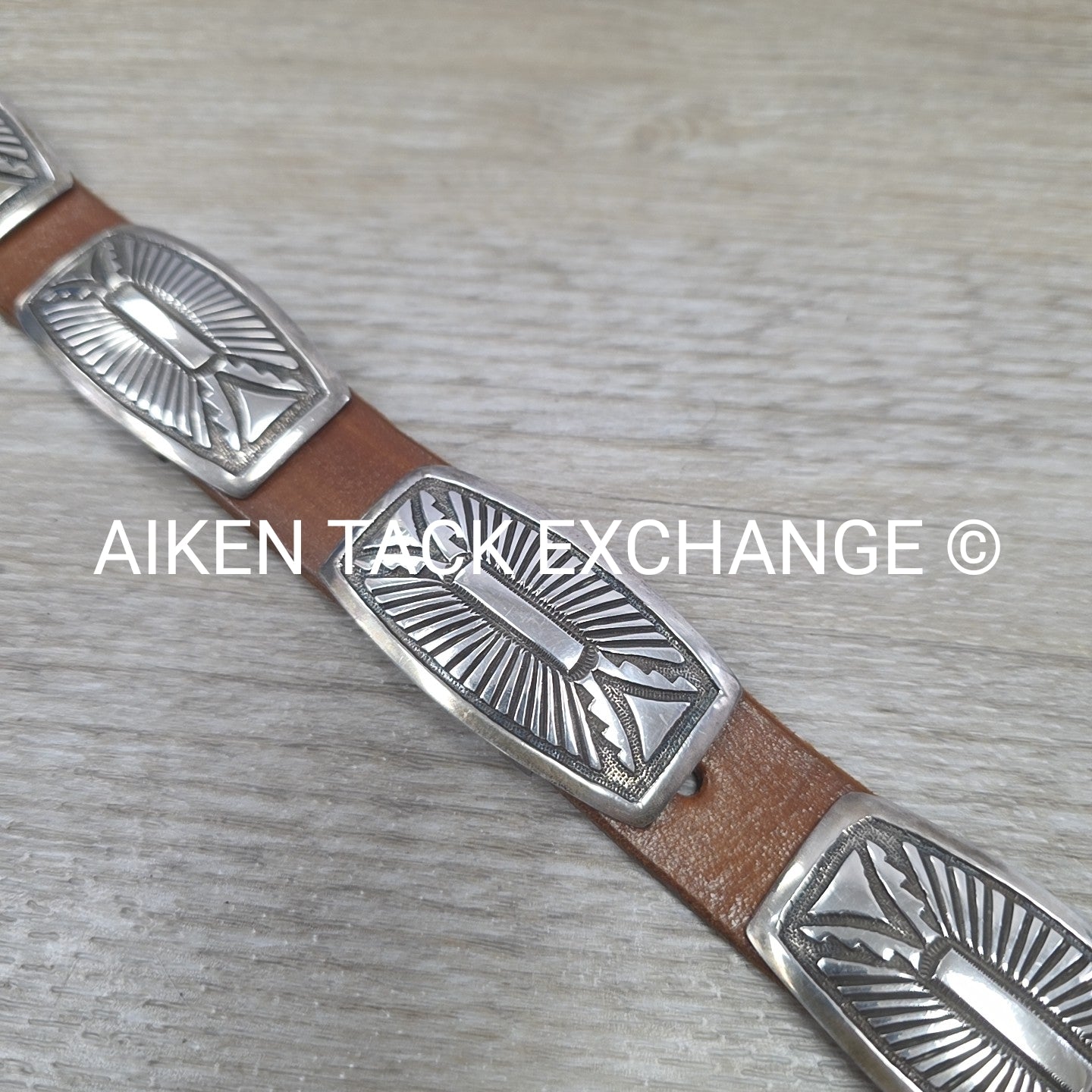 Rick Martinez Navajo Sterling Silver Concho Belt, 32