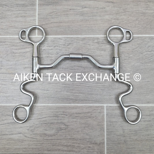 Ported Mullen Mouth Swivel Shanked Bit 5"