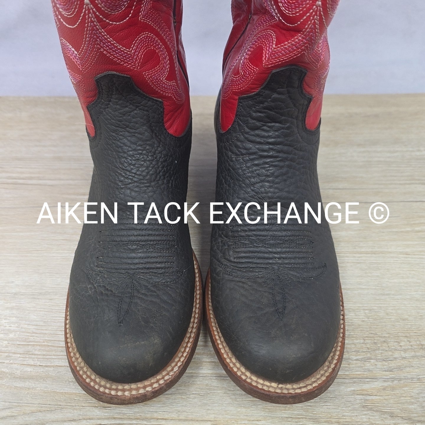 Tuff Hedemen Resistol Western Boots, Size 6.5B
