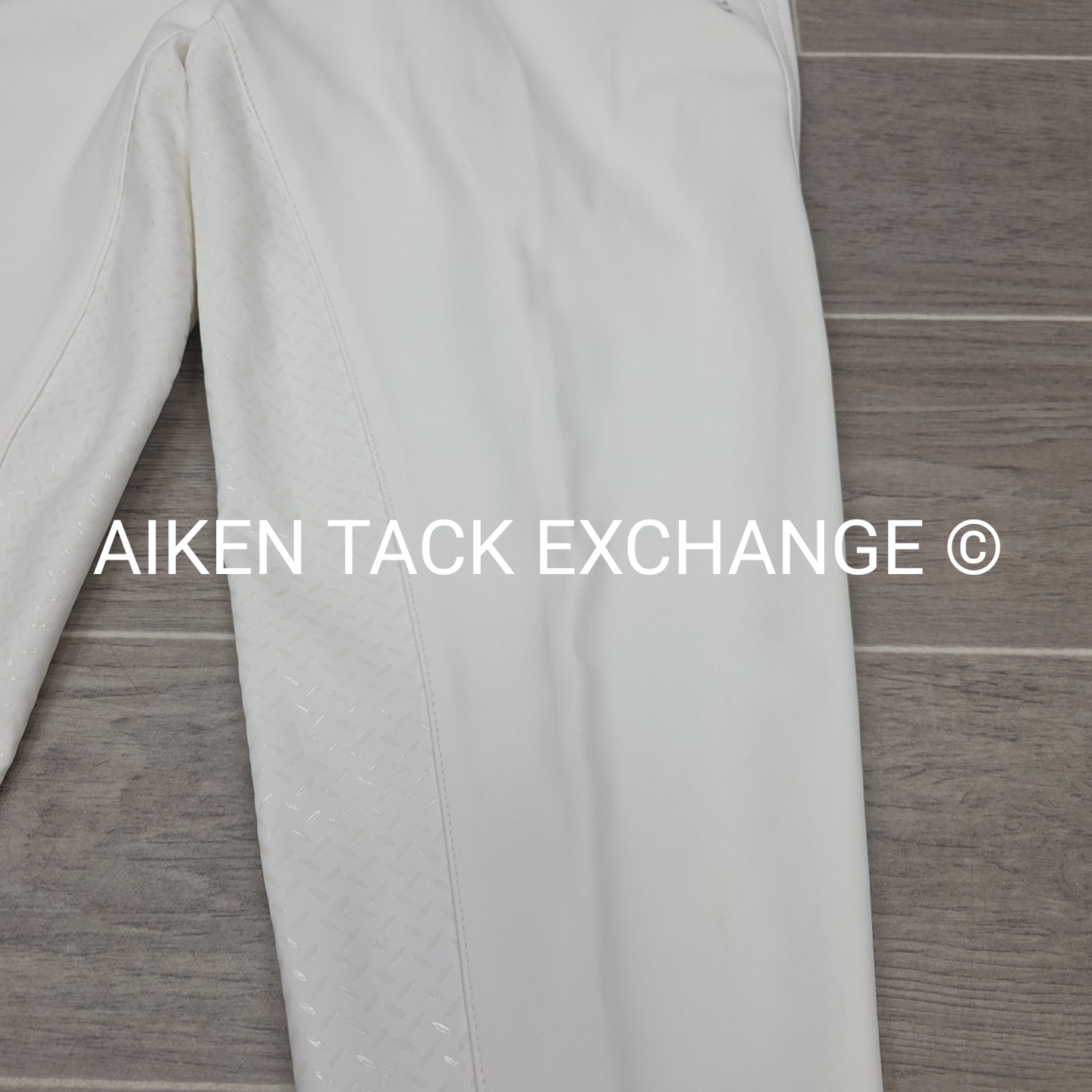 KL Select Gabrielle Full Seat Breeches, White/Grey, Women's Size 32R