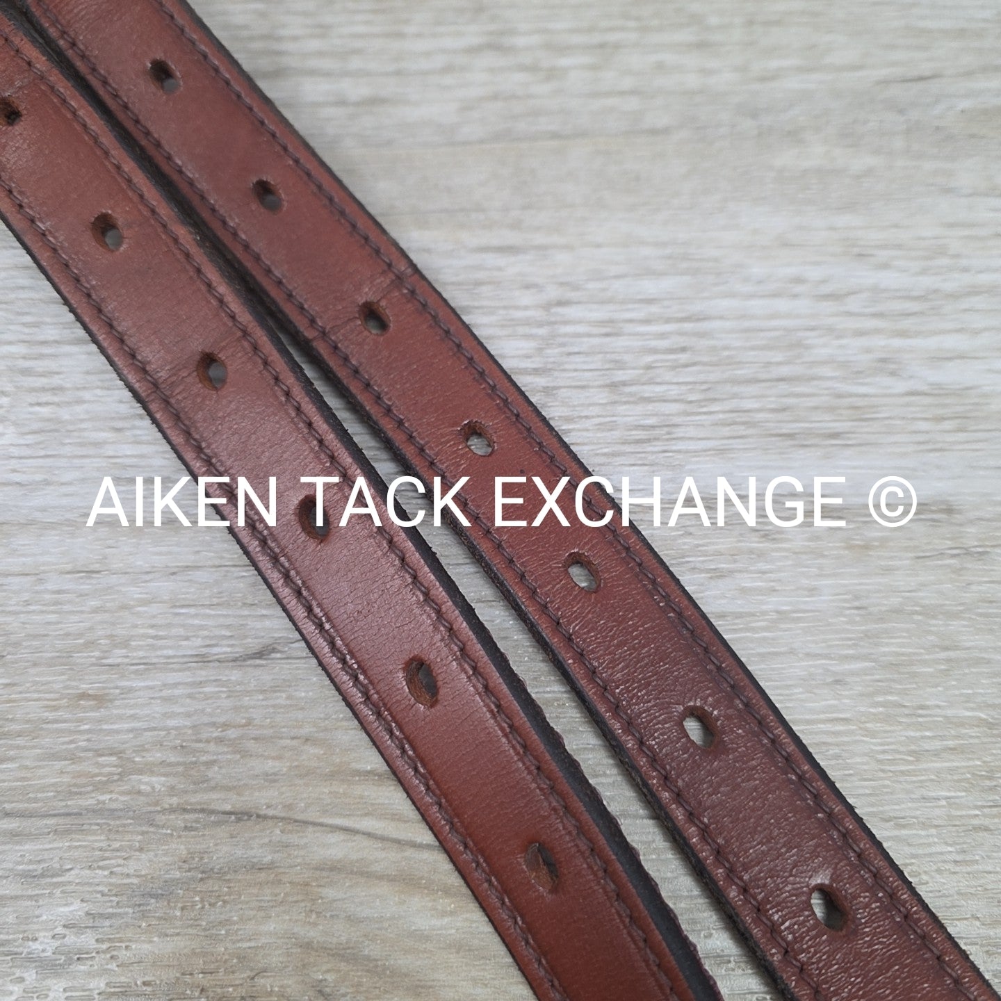 Nylon Backed Stirrup Leathers, Brown, 58"