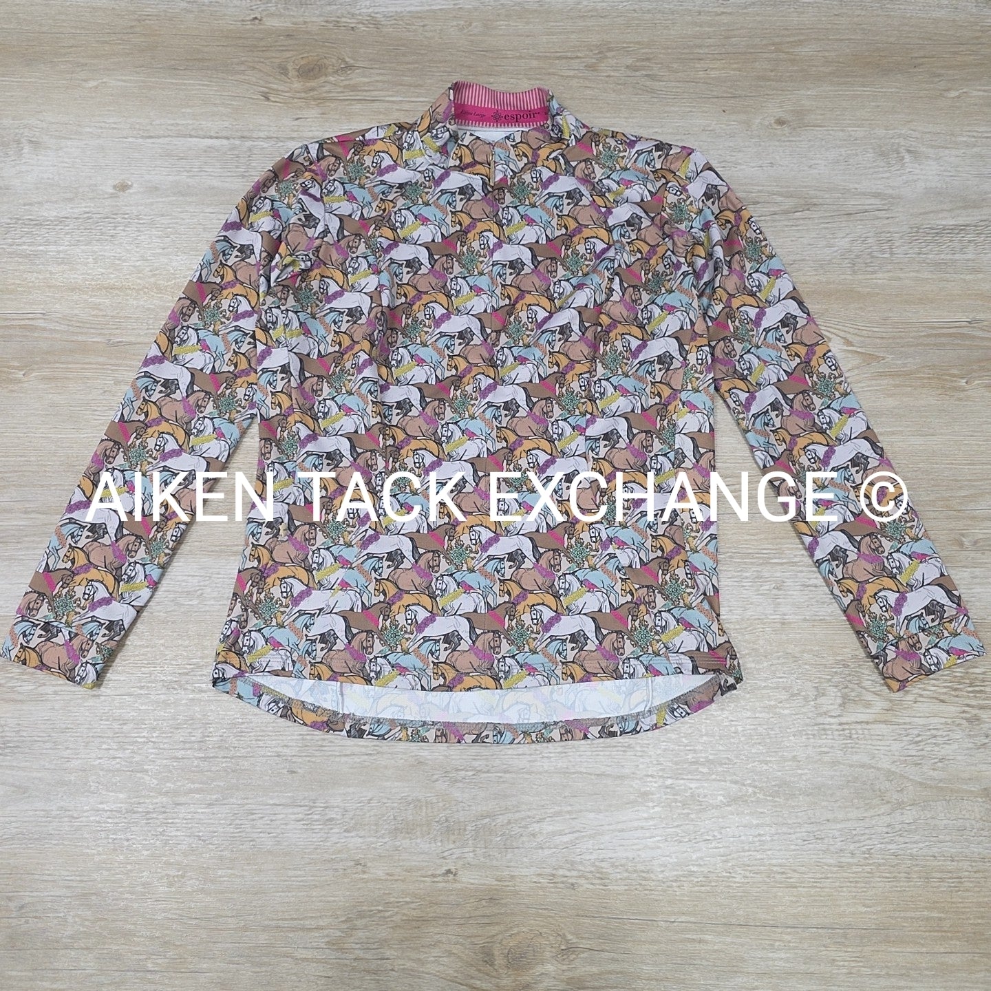 Espoir Equestrian Long Sleeve 1/4 Zip Top, Size X-Large