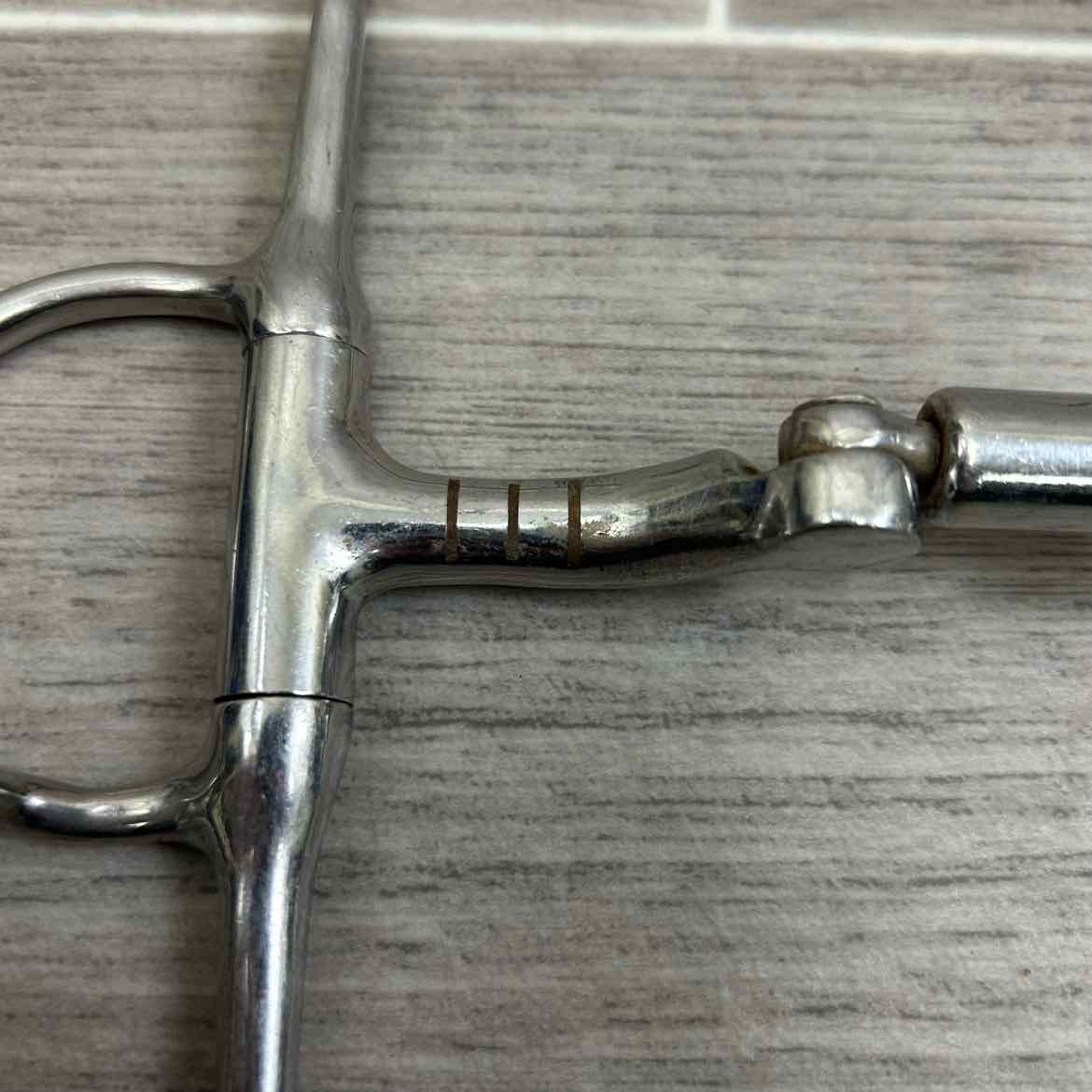Double Joint Hinged Full Cheek Bit with Hooks 5"