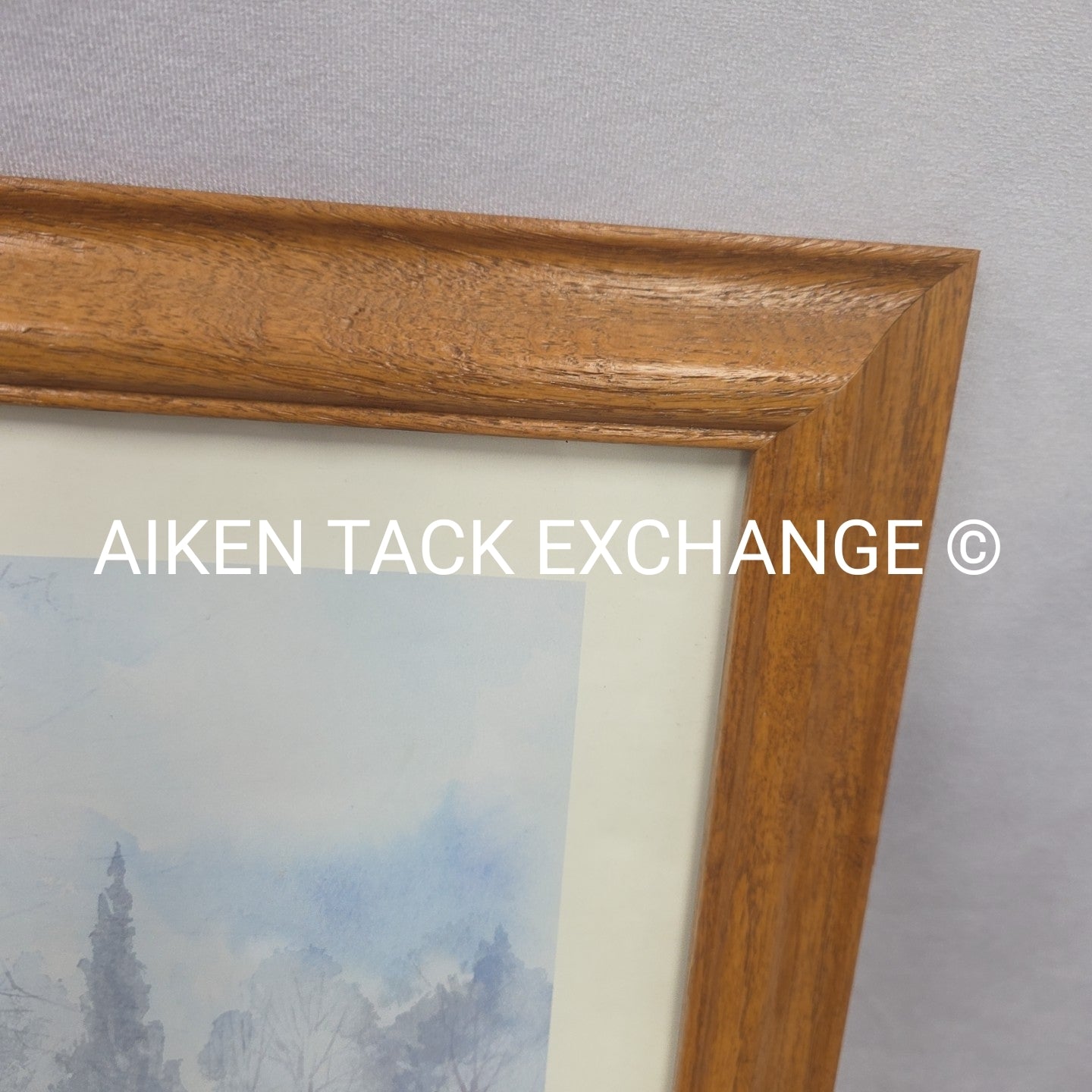 Framed and Matted Hunt Print, 23" x 19"
