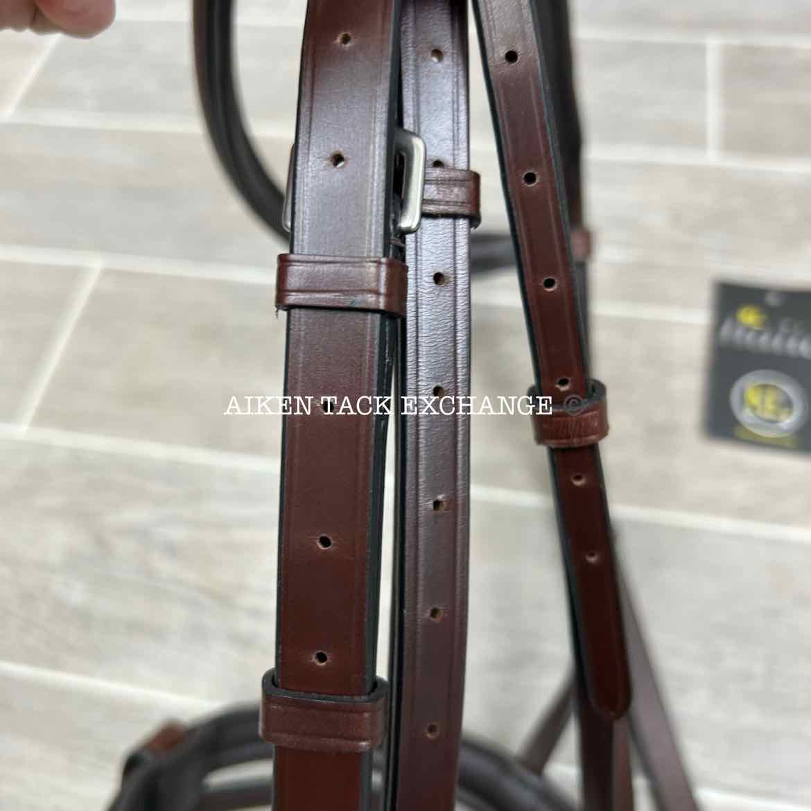 KL Select KL Italia Burghley Bridle with Reins, Brown, Size Full