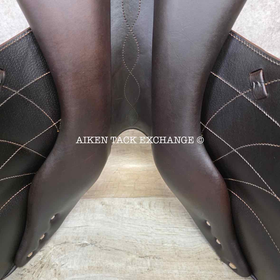 2018 Antares Evolution Monoflap Jump Saddle, 18" Seat, 2AAB Flap, M/MW Tree, Foam Panels, Full Buffalo Leather