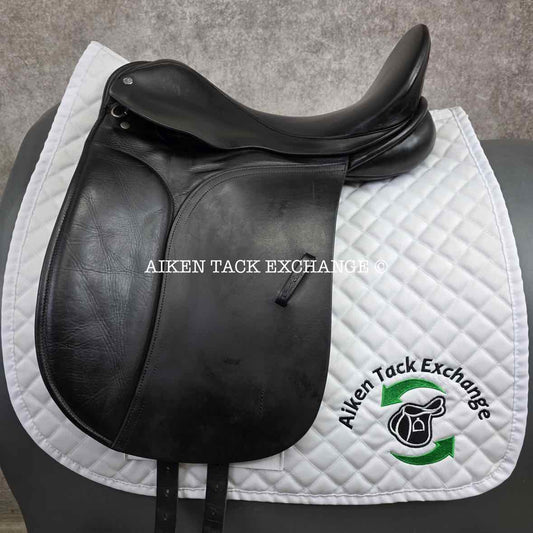 1997 County Competitor Dressage Saddle, 17" Seat, Wide Tree, Wool Flocked Panels