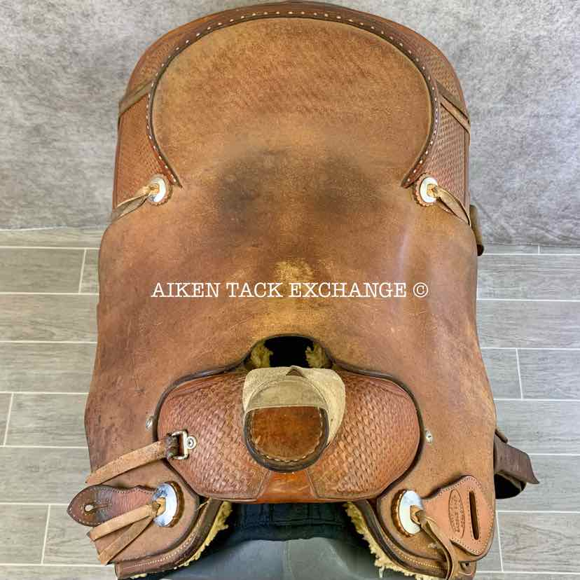 **SOLD** Marty Byrd Saddle Shop Roping Western Saddle, 16" Seat, Regular Tree - Semi QH Bars