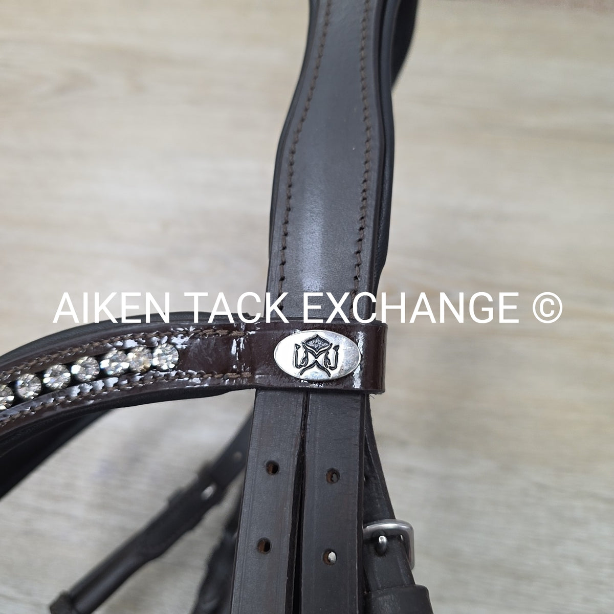 Solo Equine Salvatore Double Bridle with Matching Reins, Brown, Size Cob