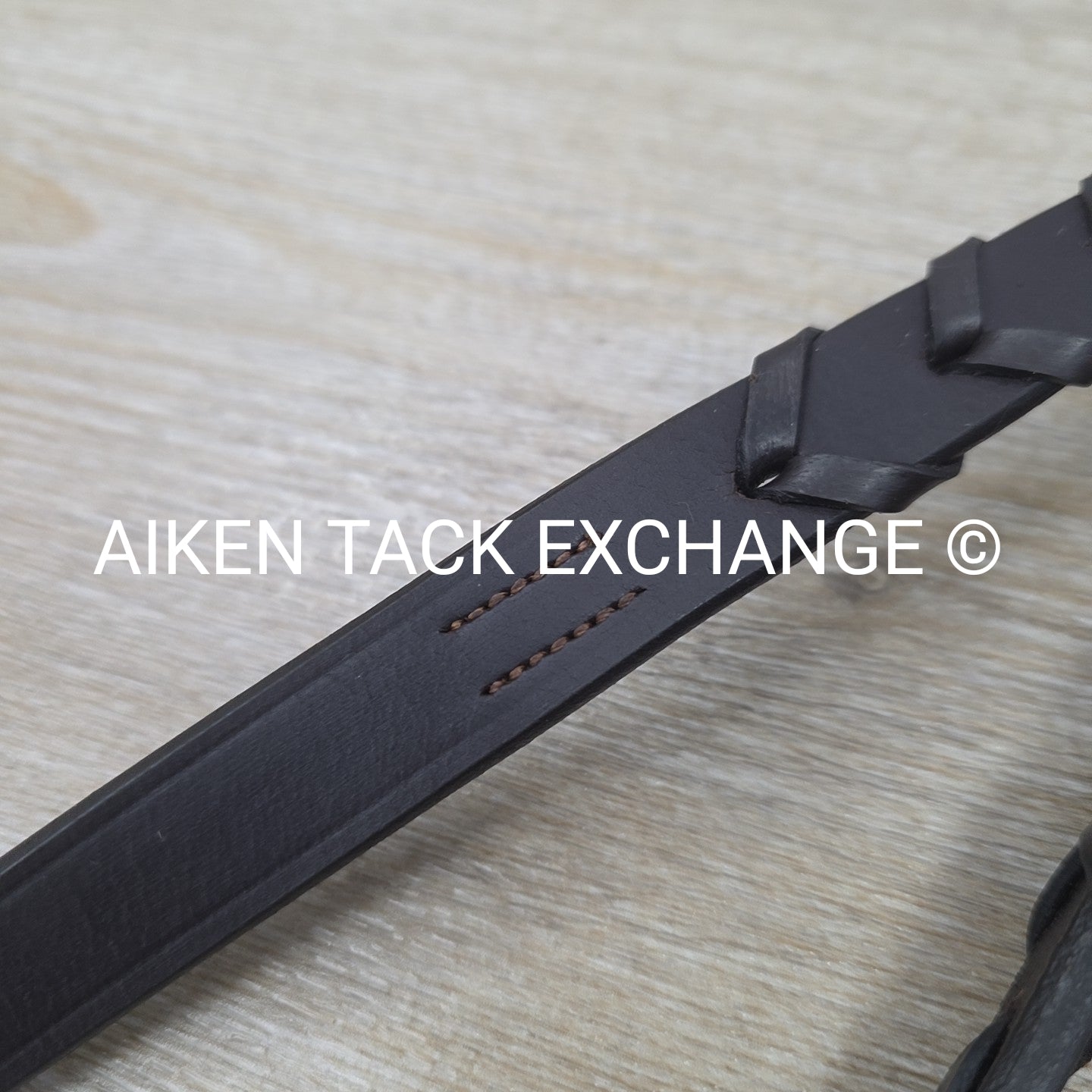 Bobby's English Tack Flat Laced Reins, Brown, 54"