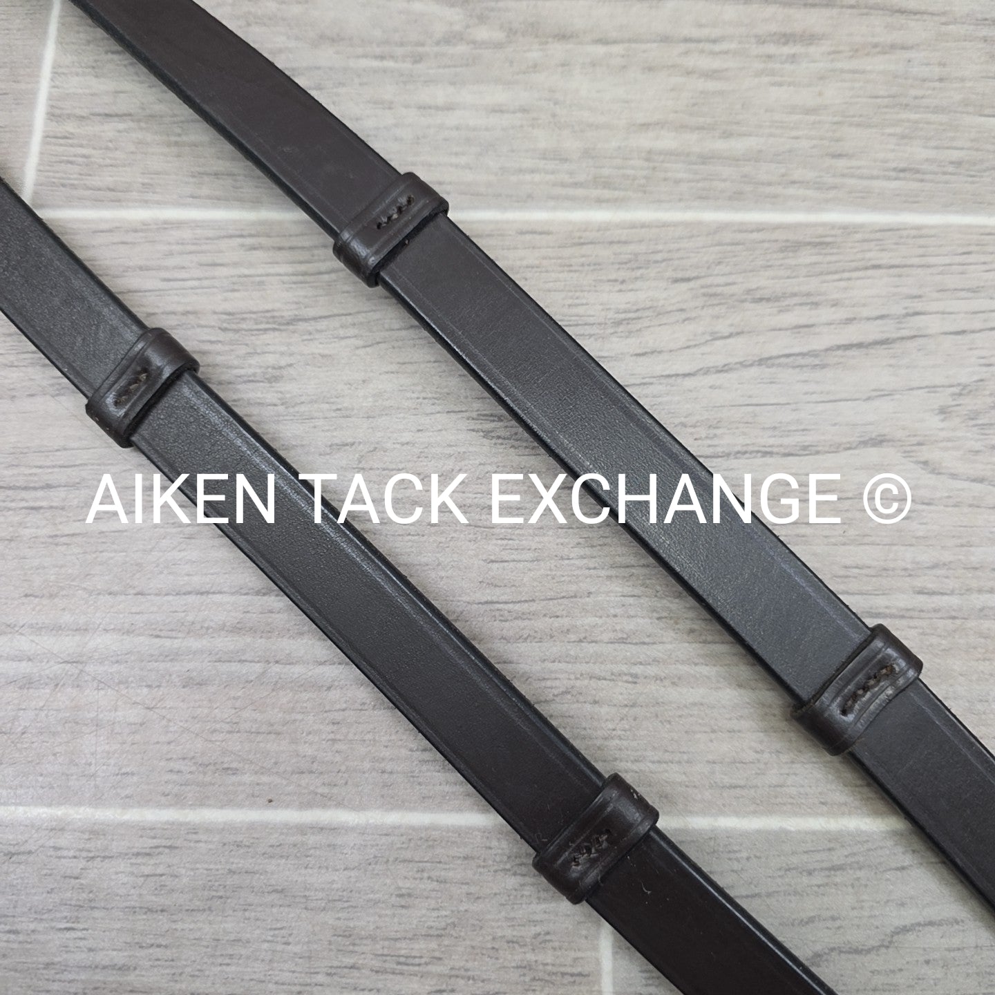 Leather Reins with Hand Stops, Brown, 53"