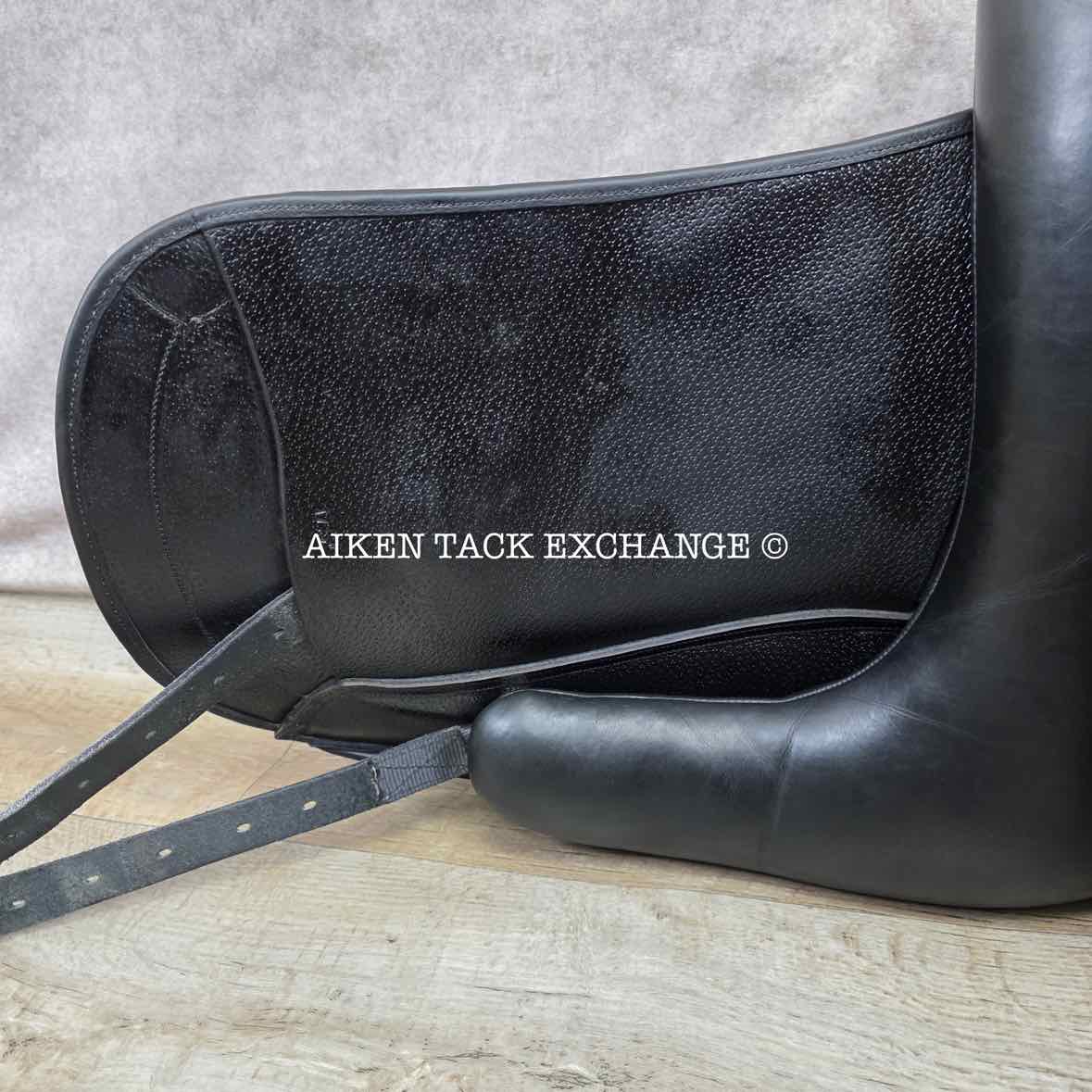 Ruby Roo Rock Star Monoflap Dressage Saddle, 17.5" Seat, Adjustable Tree - Changeable Gullet, Wool Flocked Panels