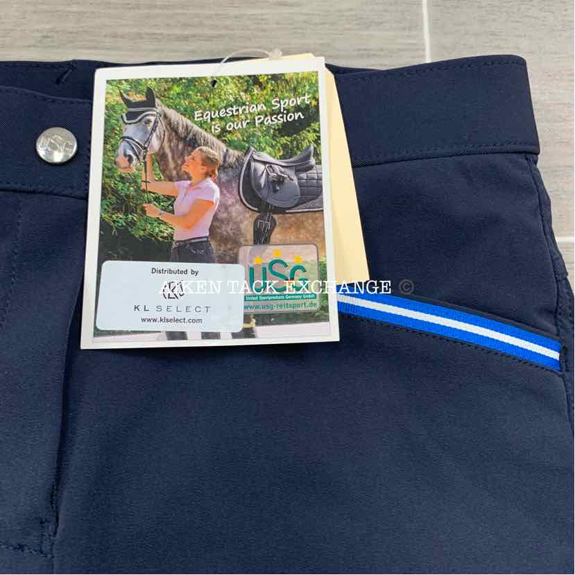 KL Select USG "Ava" Silicone Full Seat Breeches, Size 26