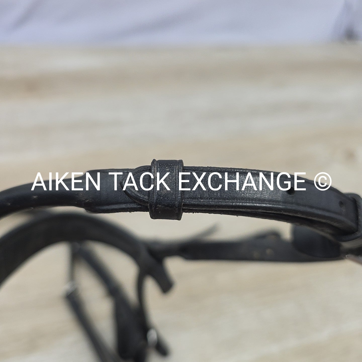 Collegiate ComFiTec Training Bridle, No Browband, No Reins, Black, Size Full