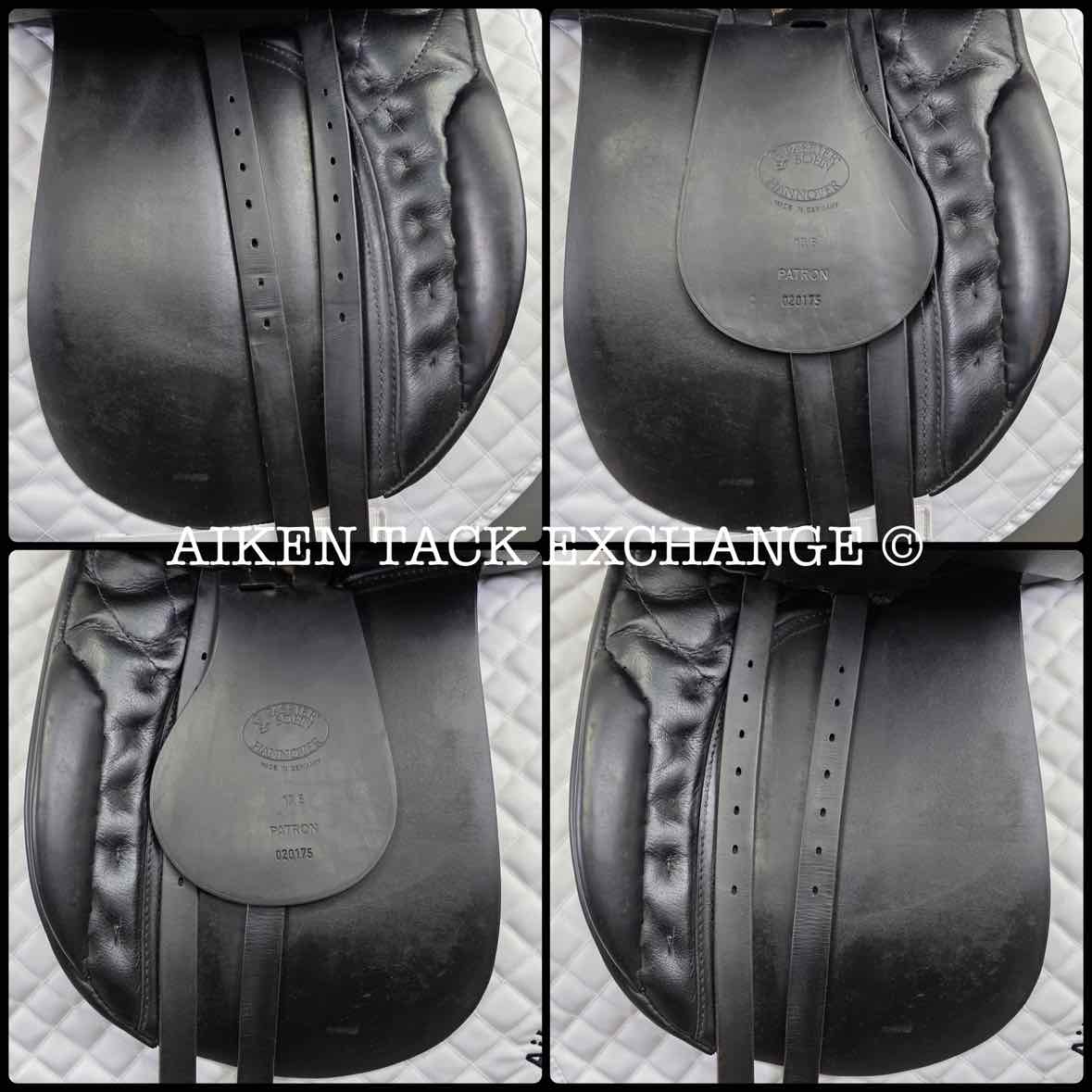 1995 Passier Patron Dressage Saddle, 17.5" Seat, Medium Tree, Wool Flocked Panels