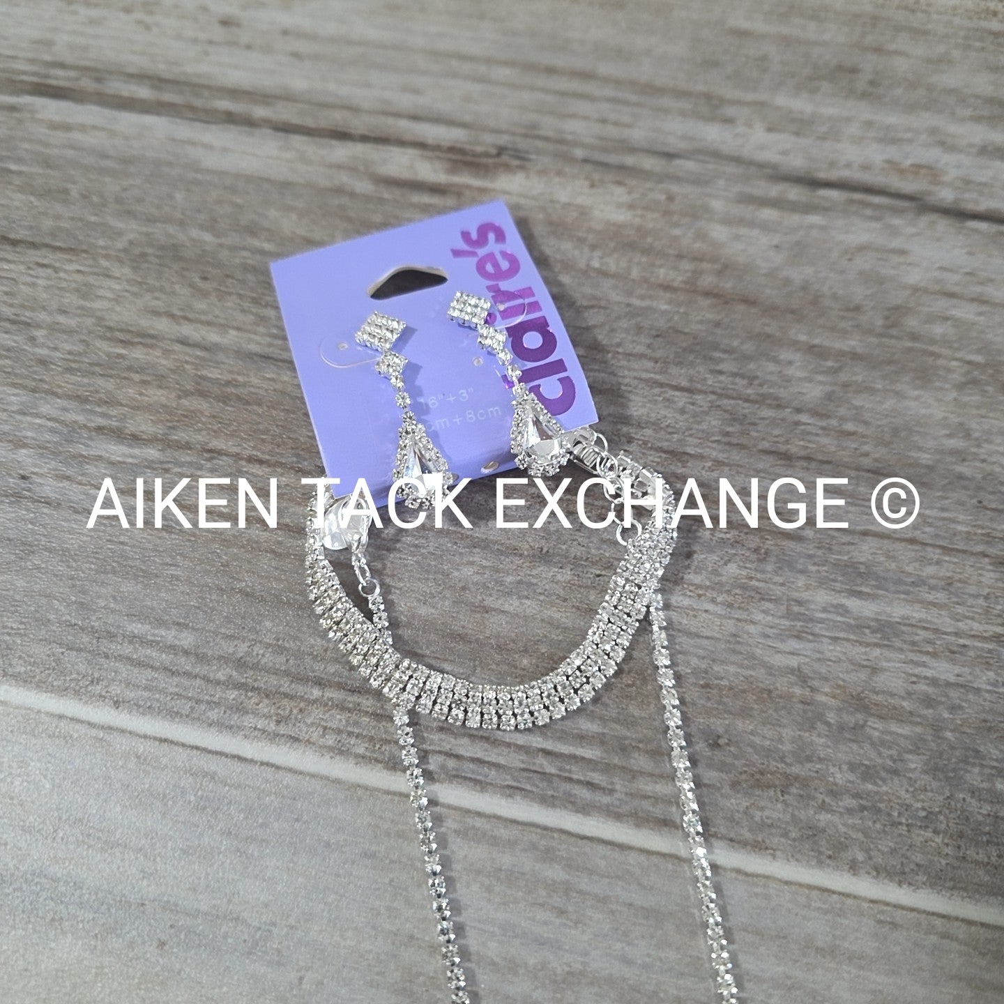 Claire's Bundle - 1 Tiara, 1 Set of Earrings, 1 Necklace, 1 Bracelet