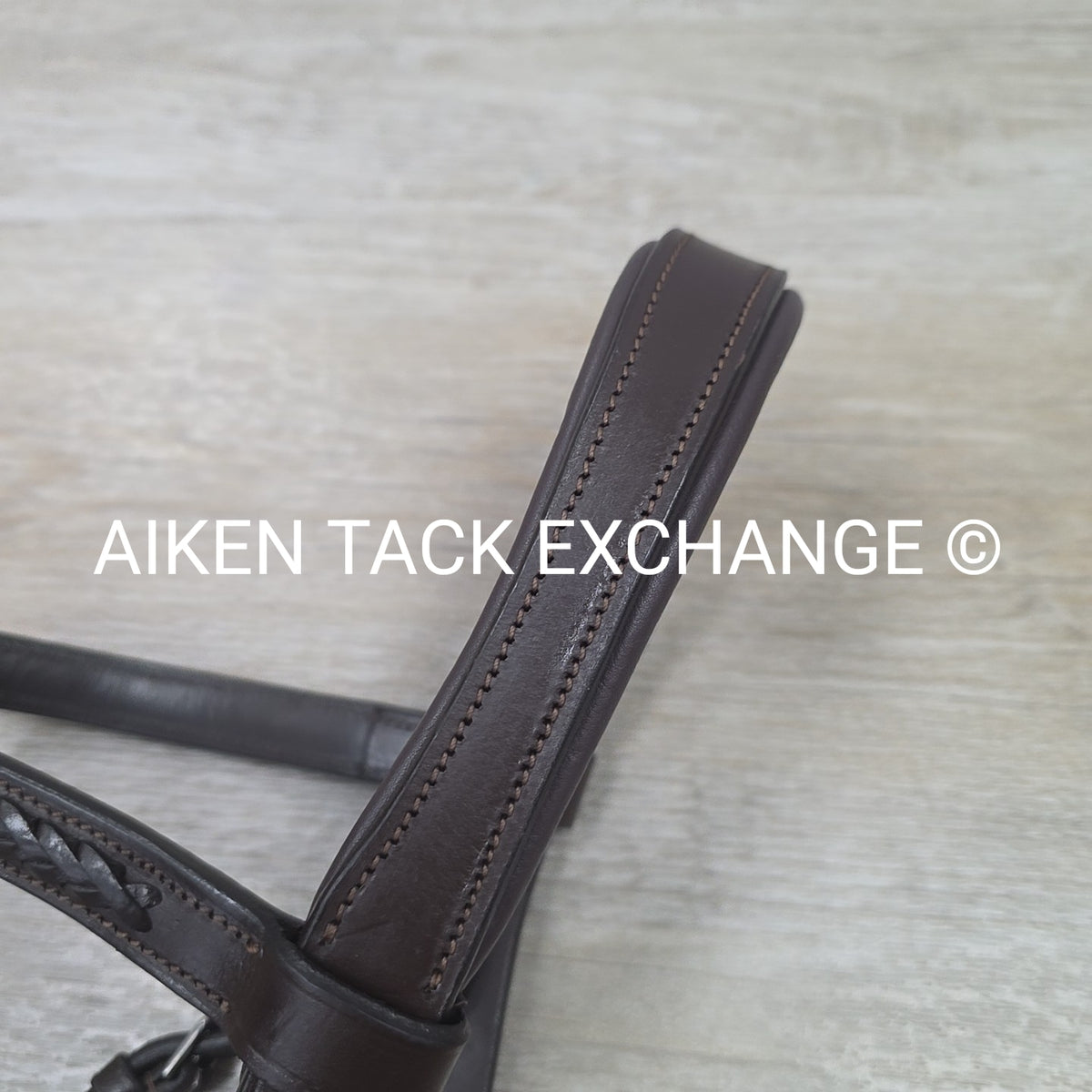 Ergonomic Figure 8 Bridle, No Reins, Brown, Size Full