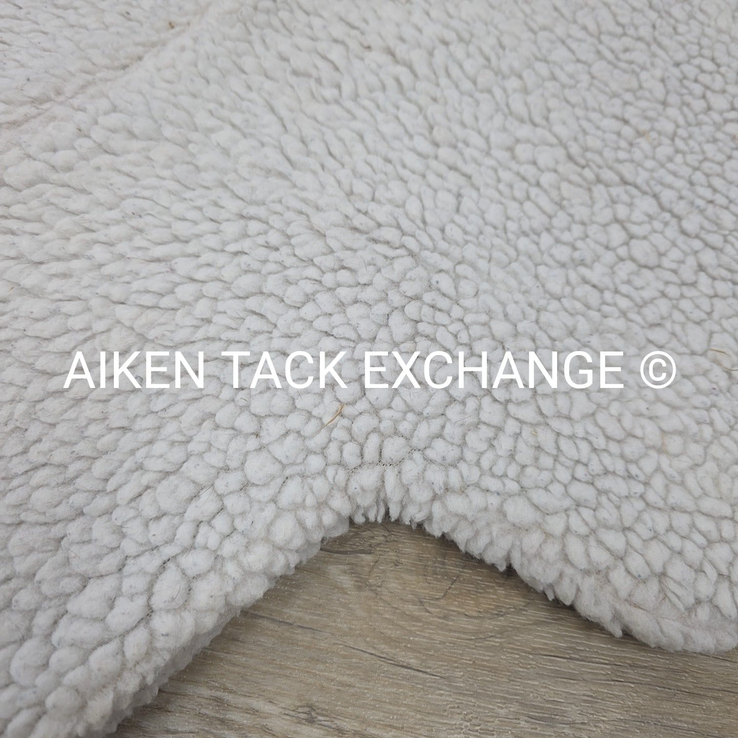 SaddleRight English Glove Leather Half Pad with Fleece Cover