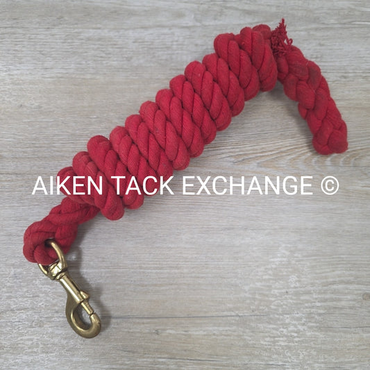 Cotton Lead Rope with Brass Snap