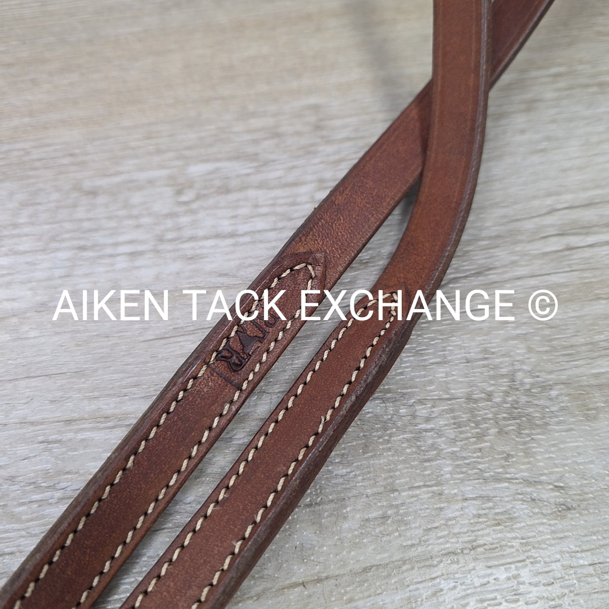 Western Split Reins with Rawhide Braiding