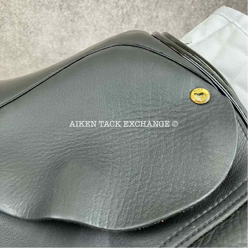 2013 Black Country Eloquence Dressage Saddle, 19" Seat, Extra Wide Freedom Hoop Tree, Wool Flocked Panels