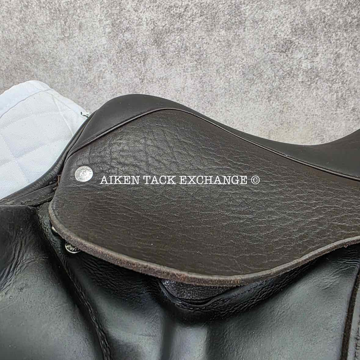 2016 Custom Saddlery Monte Carlo Monoflap Jump Saddle, 18" Seat, Adjustable Tree, Wool Flocked Panels