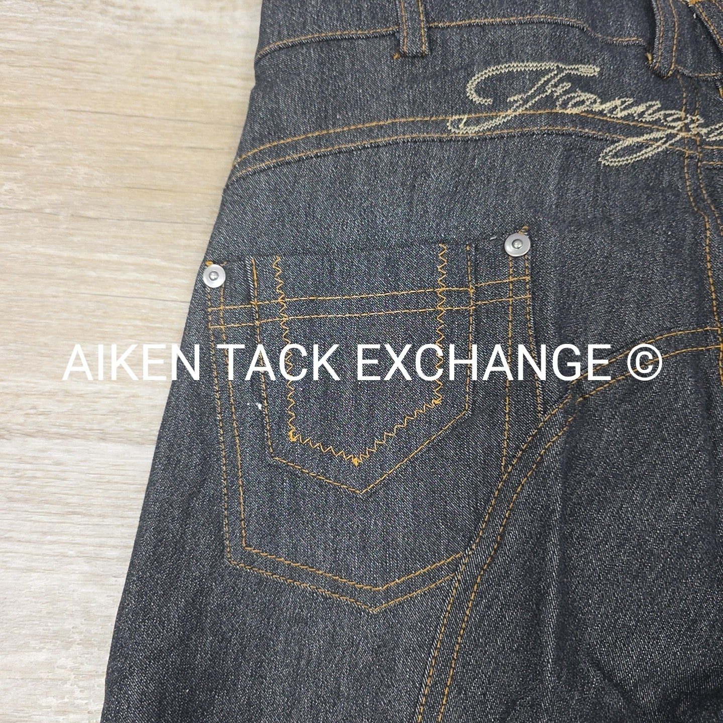 Fouganza Sentier Denim Jodhpurs, Size XSmall