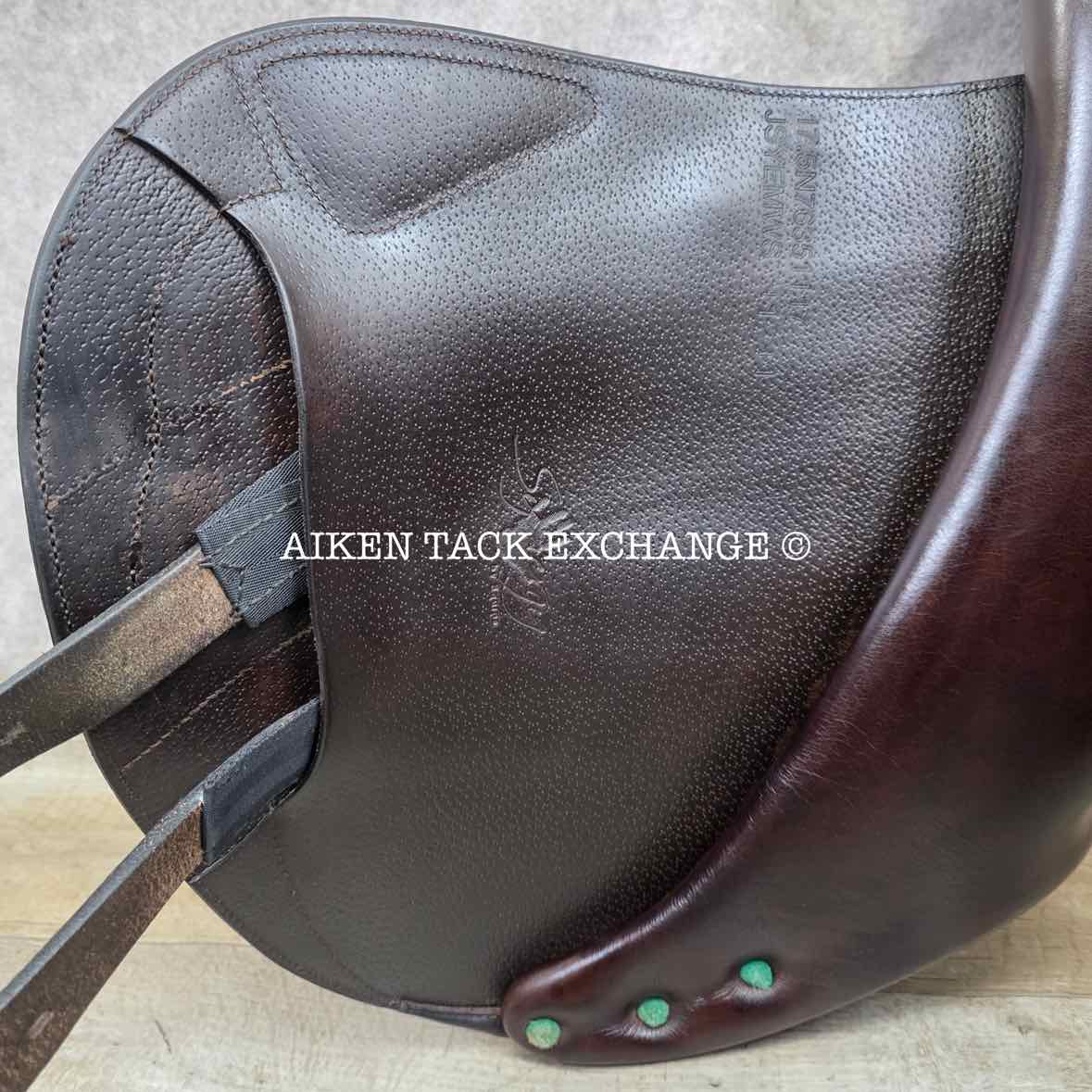 2017 Equipe Synergy Monoflap Jump Saddle, 17.5" Seat, Medium Wide Tree, Foam Panels