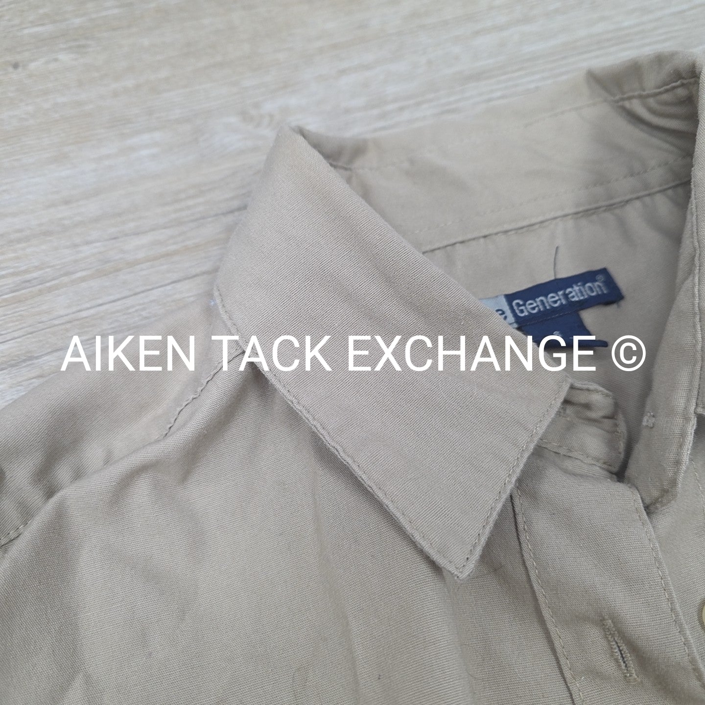 Aiken Hounds Long Sleeve Button Down Top, Size Small