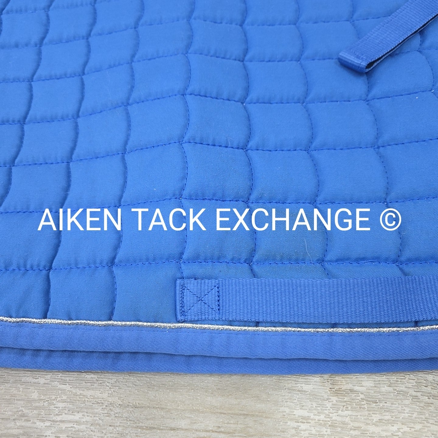 Horze All Purpose Saddle Pad, Blue/Silver, Size Full