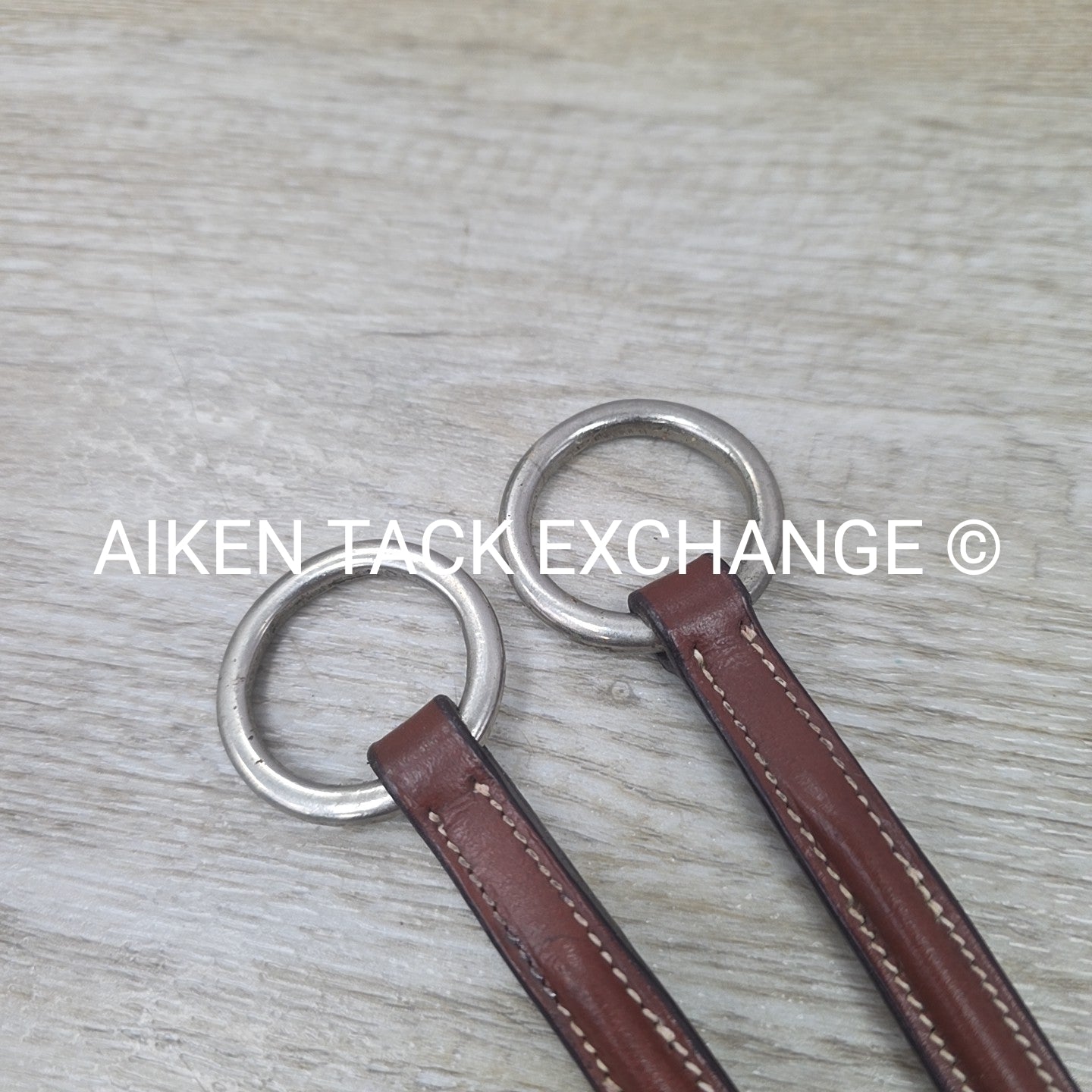 Fancy Stitched Round Raised Running Martingale Attachment, Brown