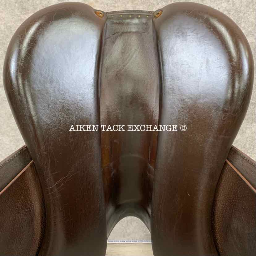 **SOLD** 2014 Meyer Act 1 Close Contact Jump Saddle, 17" Seat (Semi-Deep), Medium Tree, 4 Flap (Regular), Foam Panels