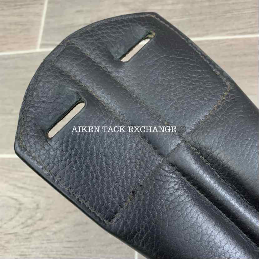 Trilogy Padded Leather Contoured Dressage Girth, Black, 26"