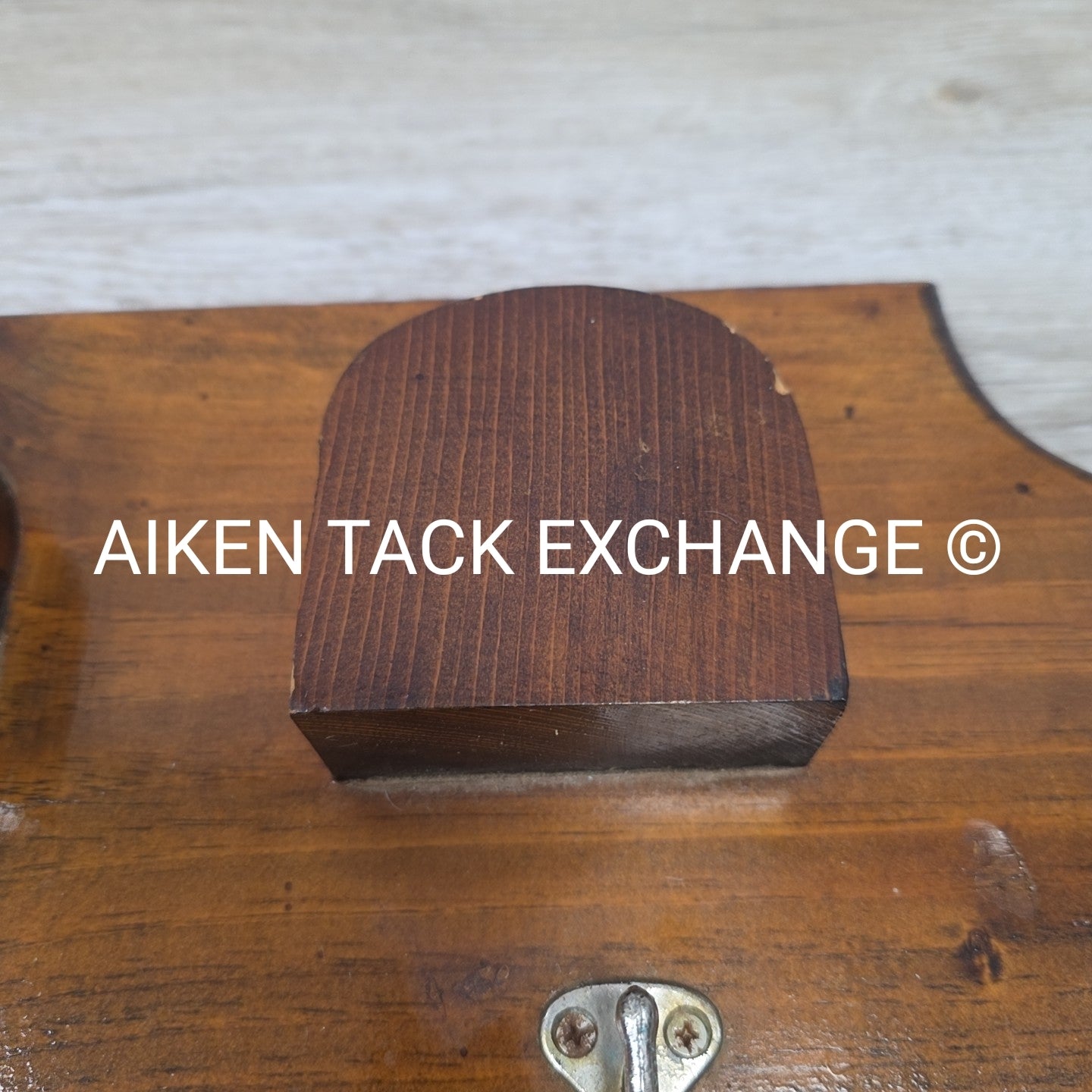 Hanging Wood Bridle Rack, Holds 3