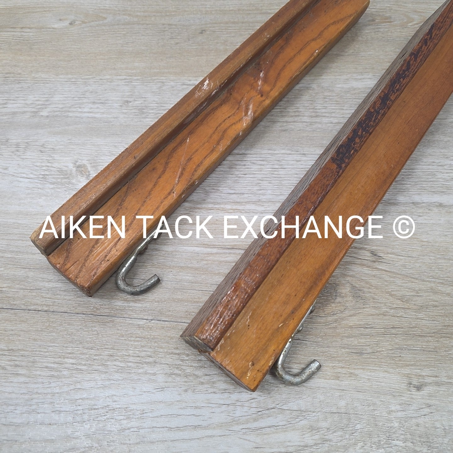 BARGAIN BUNDLE: 2 Wooden Wall Mount Saddle Racks