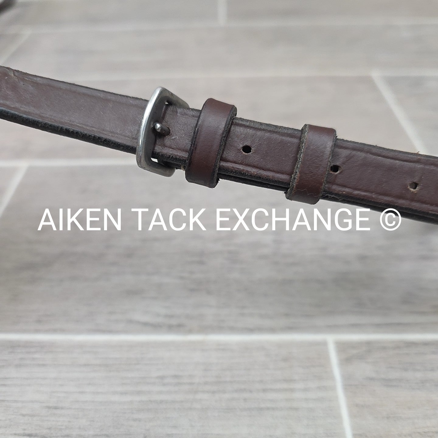 Flat Standing Martingale, Brown, Size Cob / Pony
